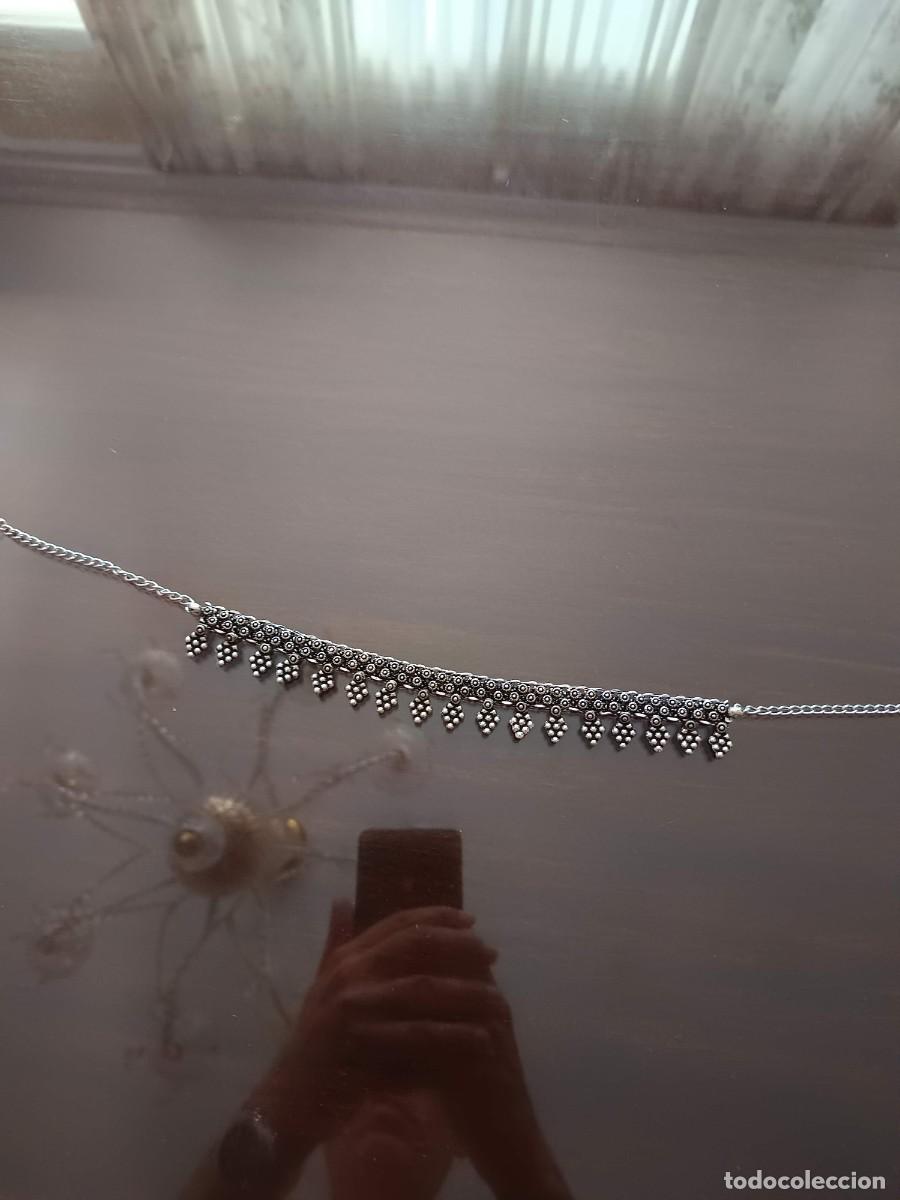 Joyeria: Gargantilla de estilo &eacute;tnico y aire bohemio realizada en metal plateado