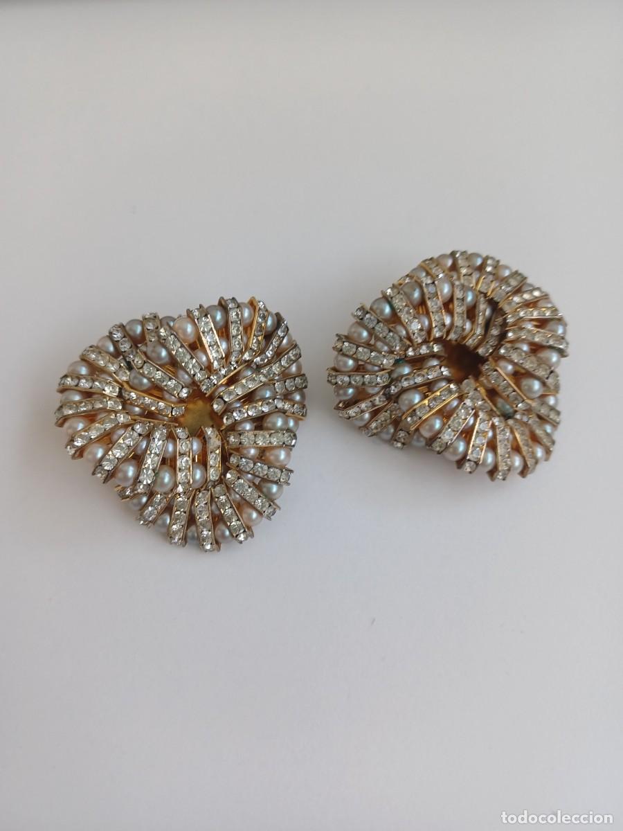 Joyeria: ESPECTACULARES PENDIENTES ANTIGUOS, ART DECO VINTAGE ORIGINALES, A&Ntilde;OS 50, GRAN TAMA&Ntilde;O