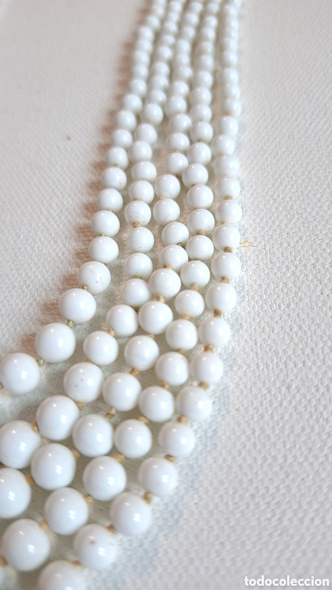 Joyeria: Collar Cristal Blanco Antiguo - Foto 2