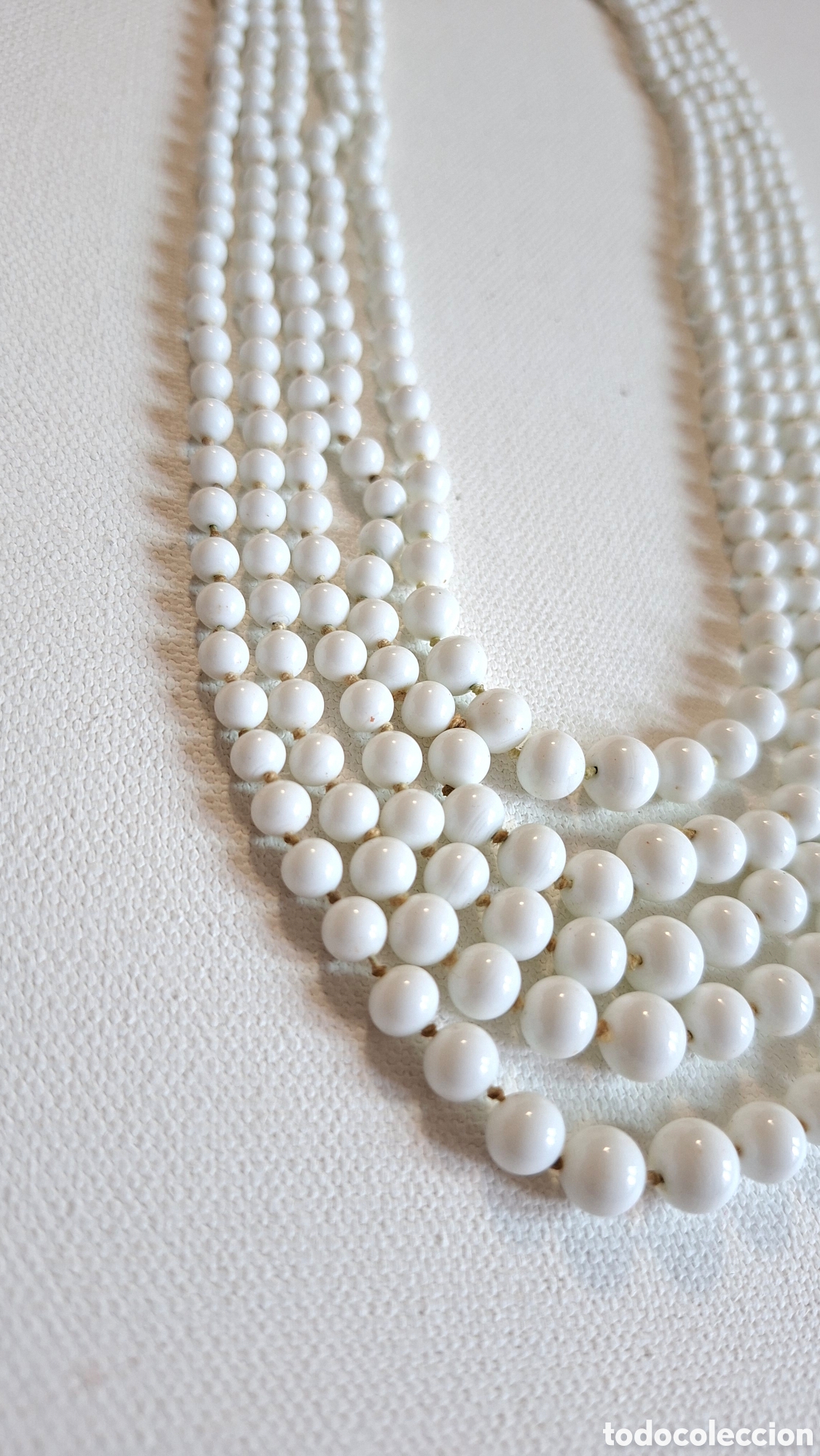Joyeria: Collar Cristal Blanco Antiguo - Foto 3