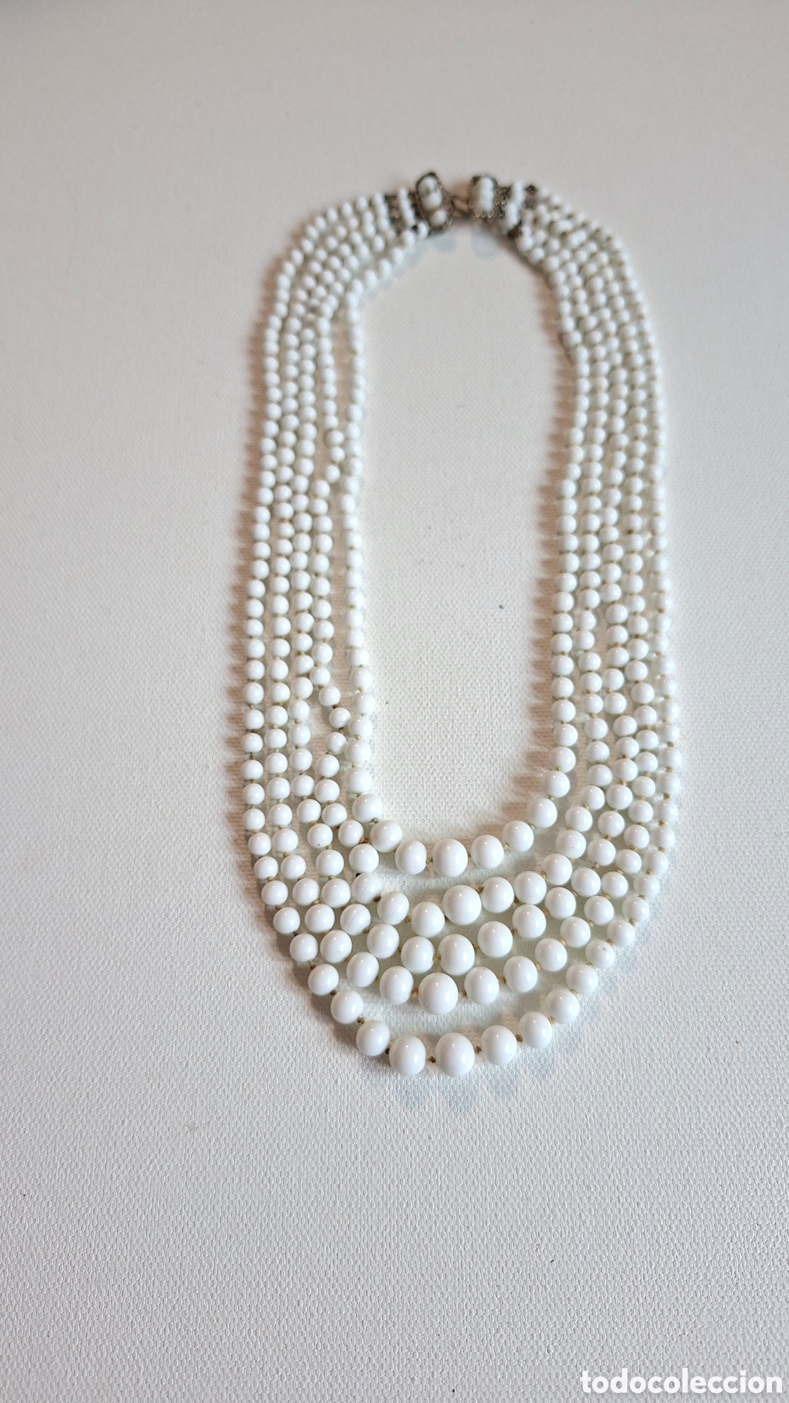 Joyeria: Collar Cristal Blanco Antiguo - Foto 4