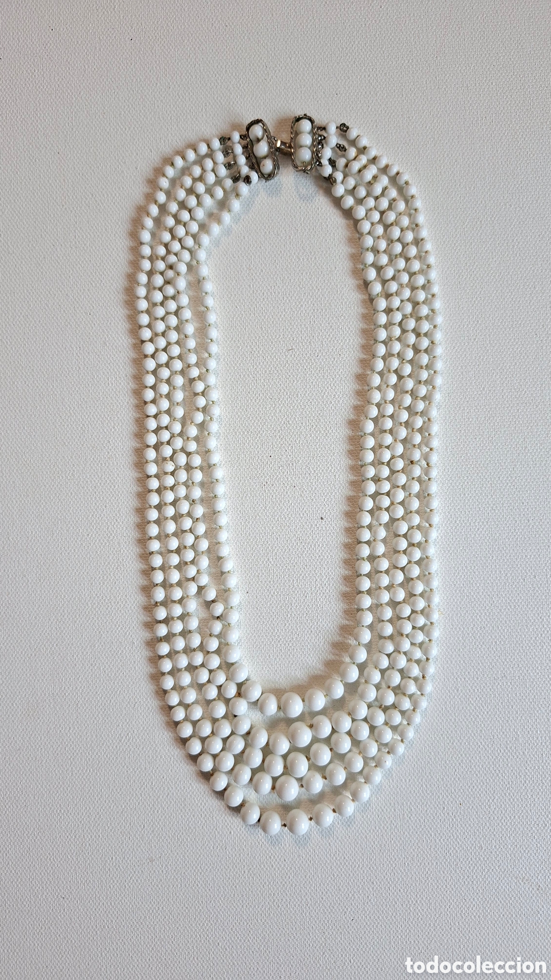 Joyeria: Collar Cristal Blanco Antiguo - Foto 5