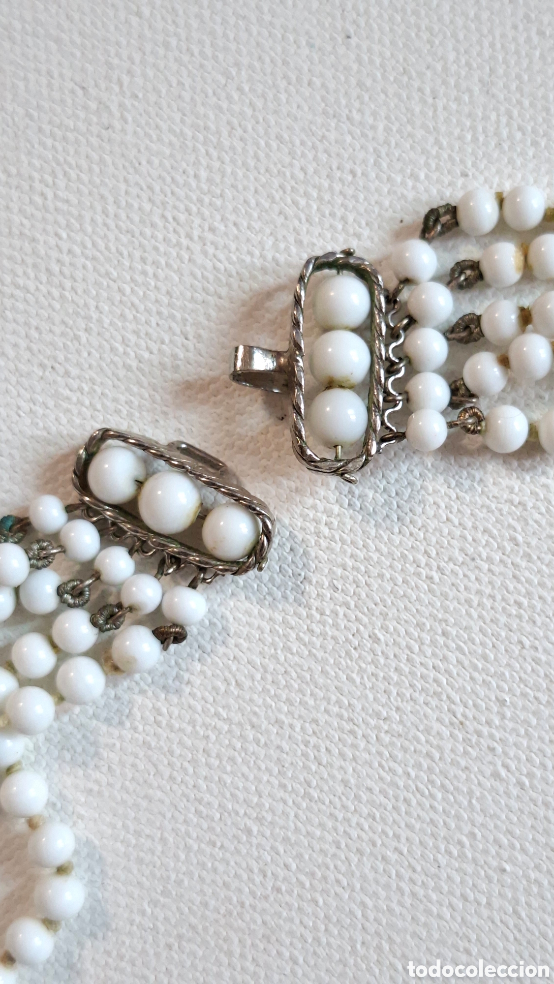 Joyeria: Collar Cristal Blanco Antiguo - Foto 7