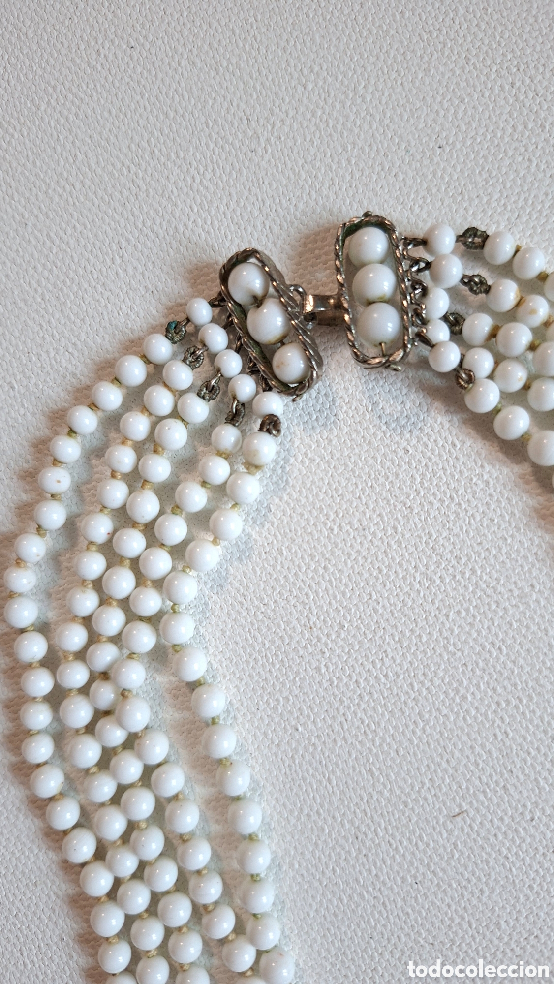 Joyeria: Collar Cristal Blanco Antiguo - Foto 8