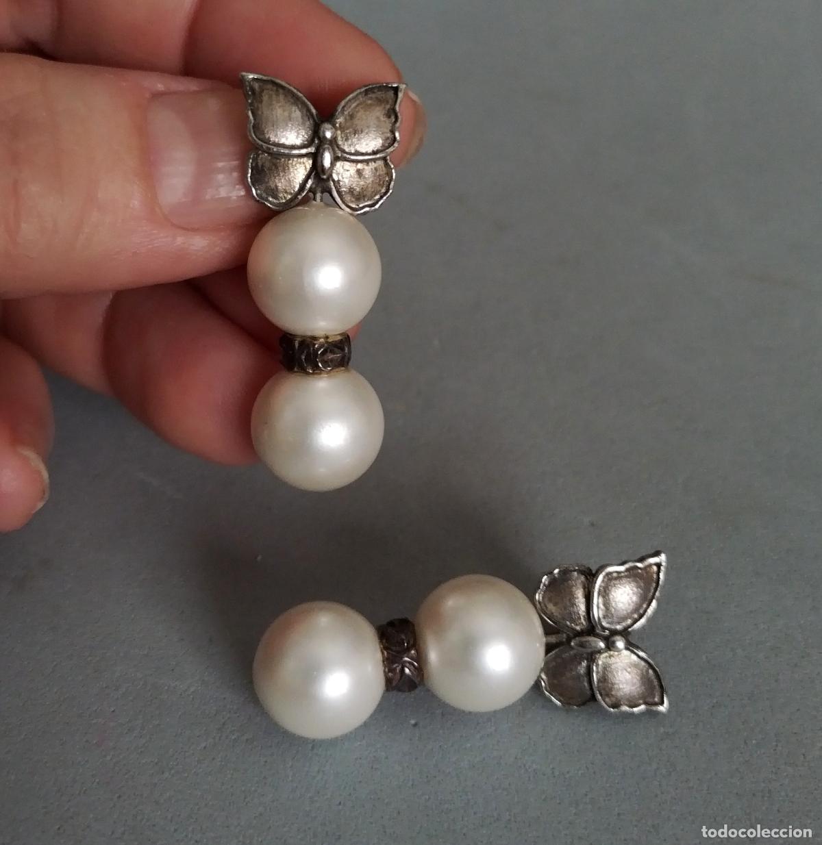 Joyeria: Pendientes plata de ley con perlas - Foto 3