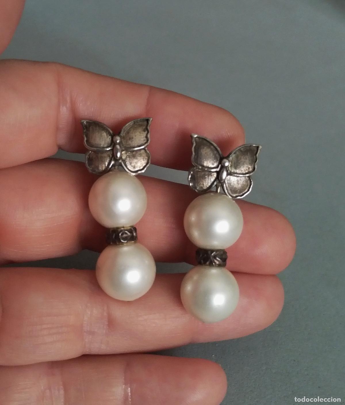 Joyeria: Pendientes plata de ley con perlas - Foto 4