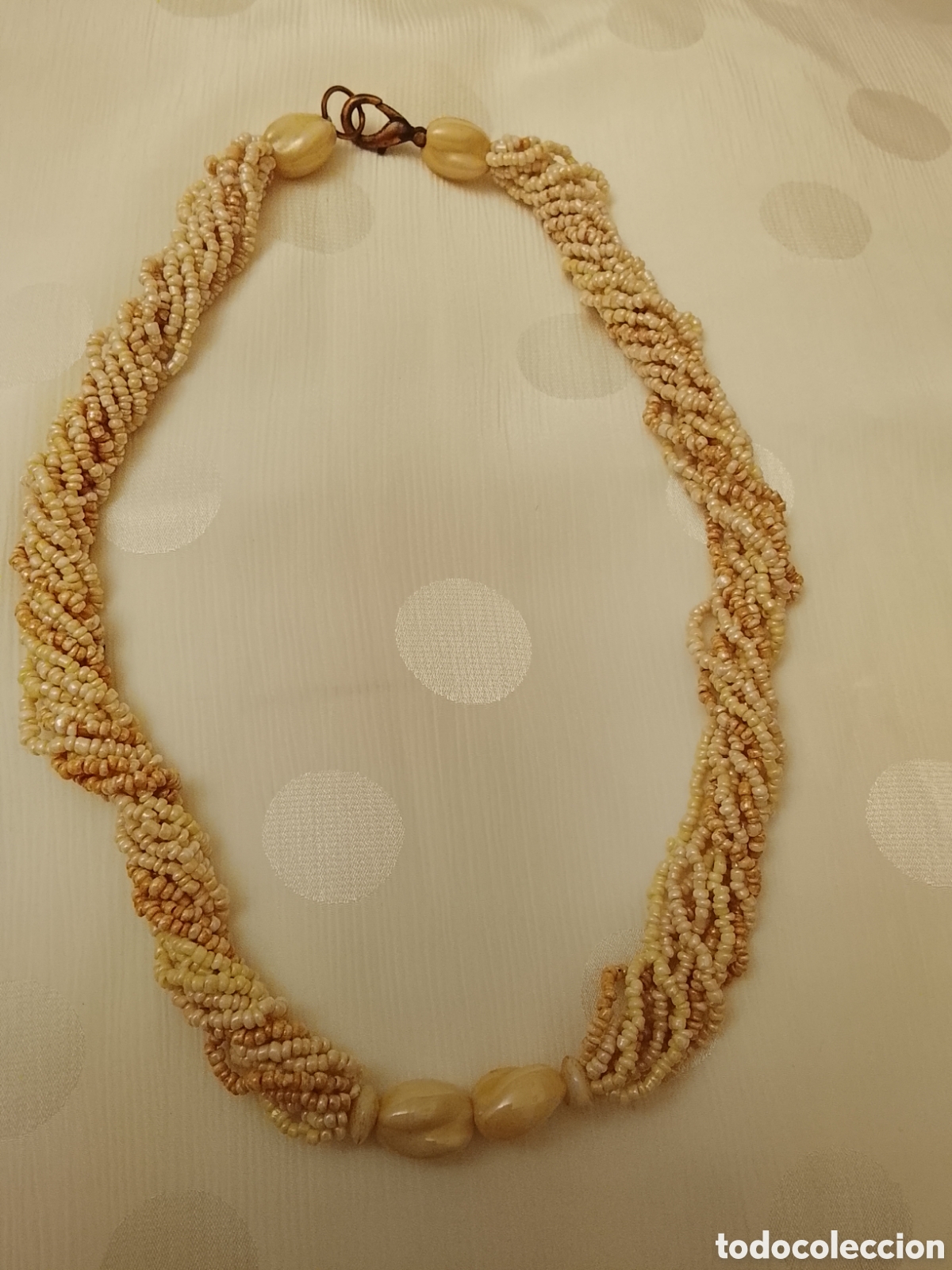 Joyeria: Gargantilla de hilos de nacar perlados - Foto 2