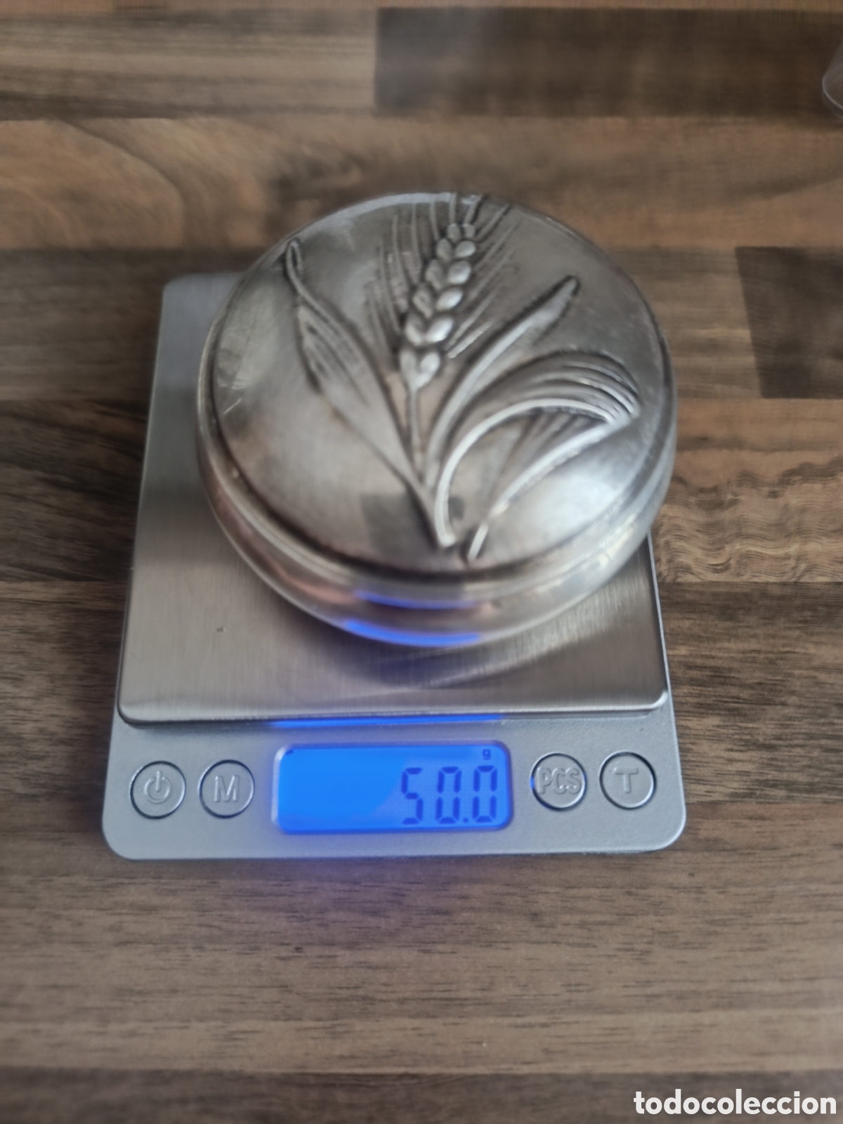 Joyeria: Antigua Caja Joyero / Pastillero de Plata 800 Italiana. Florencia, Taller Lelli (978 FI). 50 Gramos.