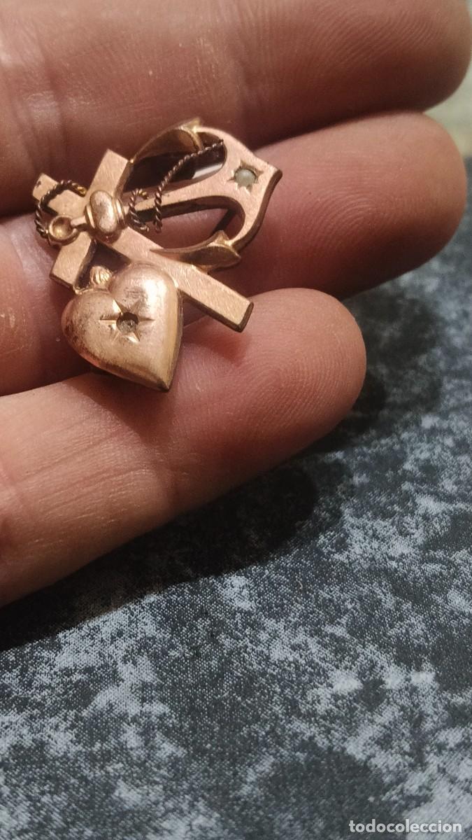 Joyeria: Broche plaqu&eacute; or 18k 1950 - Foto 3