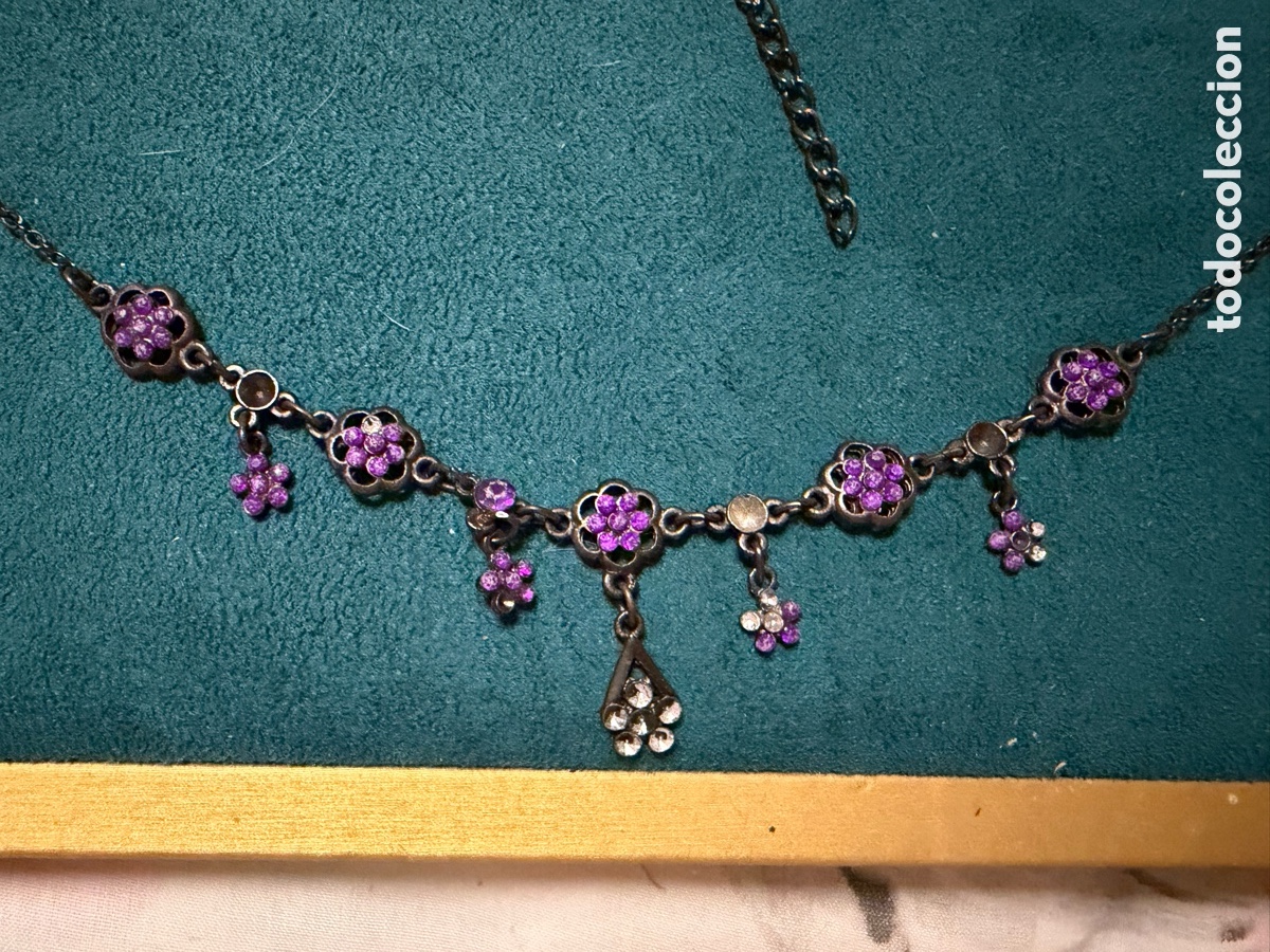 Joyeria: Gargantilla metal y strass