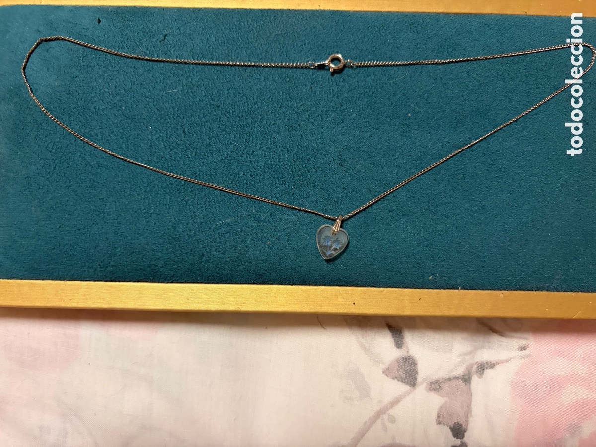 Joyeria: Cadena final con colgante coraz&oacute;n