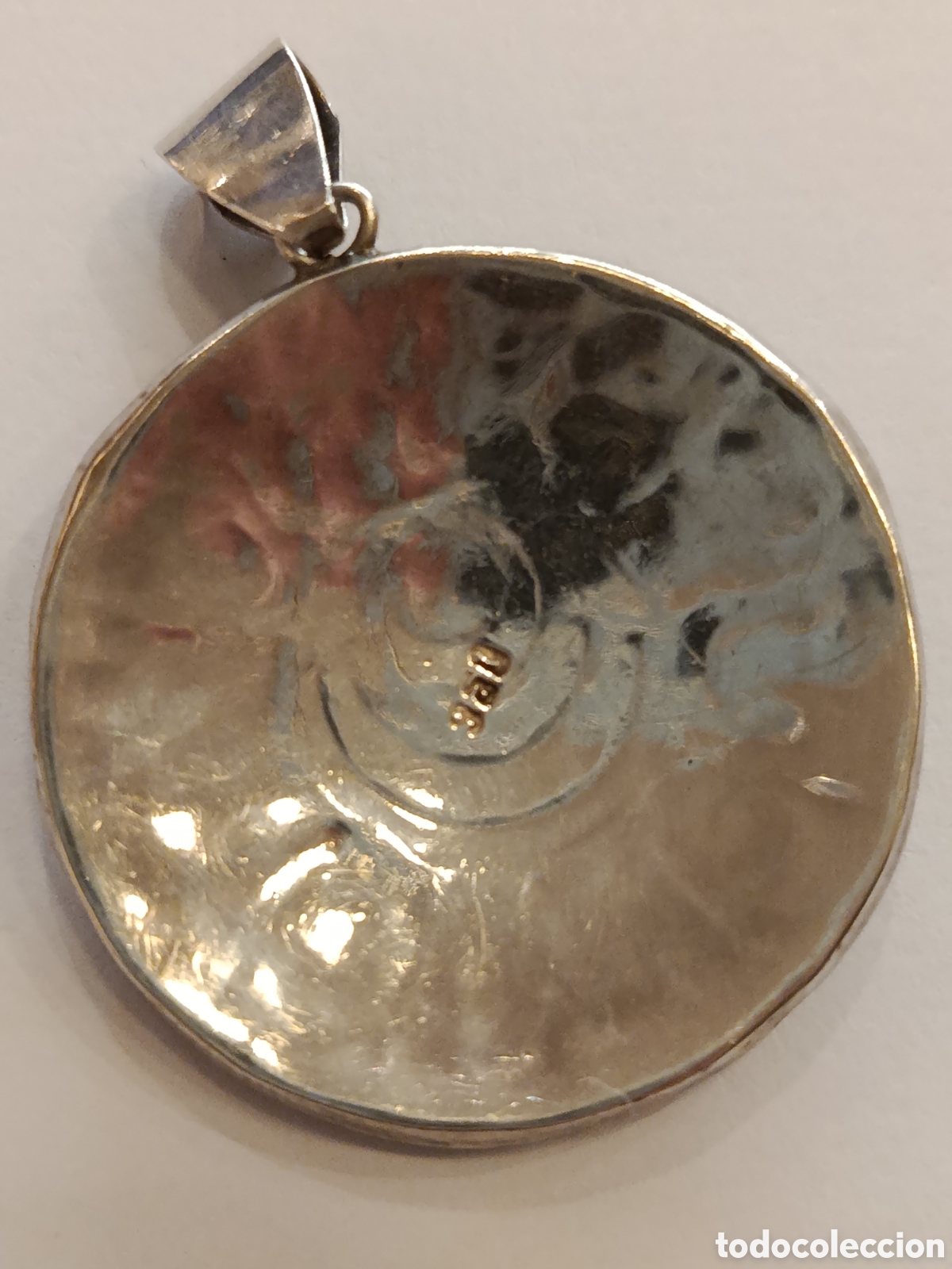 Joyeria: Medall&oacute;n etnico. Plata con incrustaciones. - Foto 3