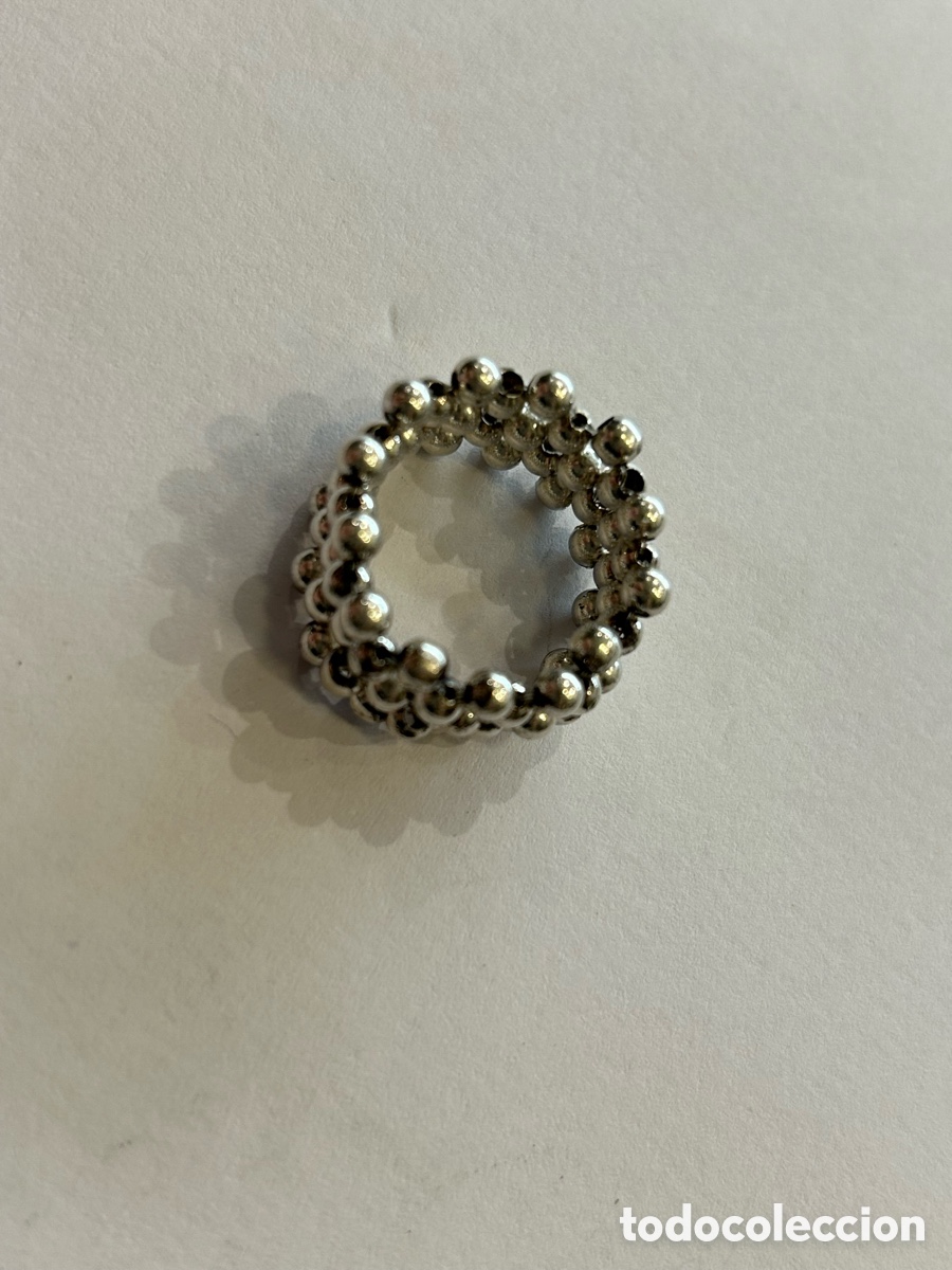 Joyeria: Anillo de bolitas de plata. - Foto 4