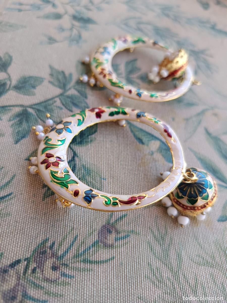 Joyeria: Pendiente Meenakari estilo Chandbali - Foto 5