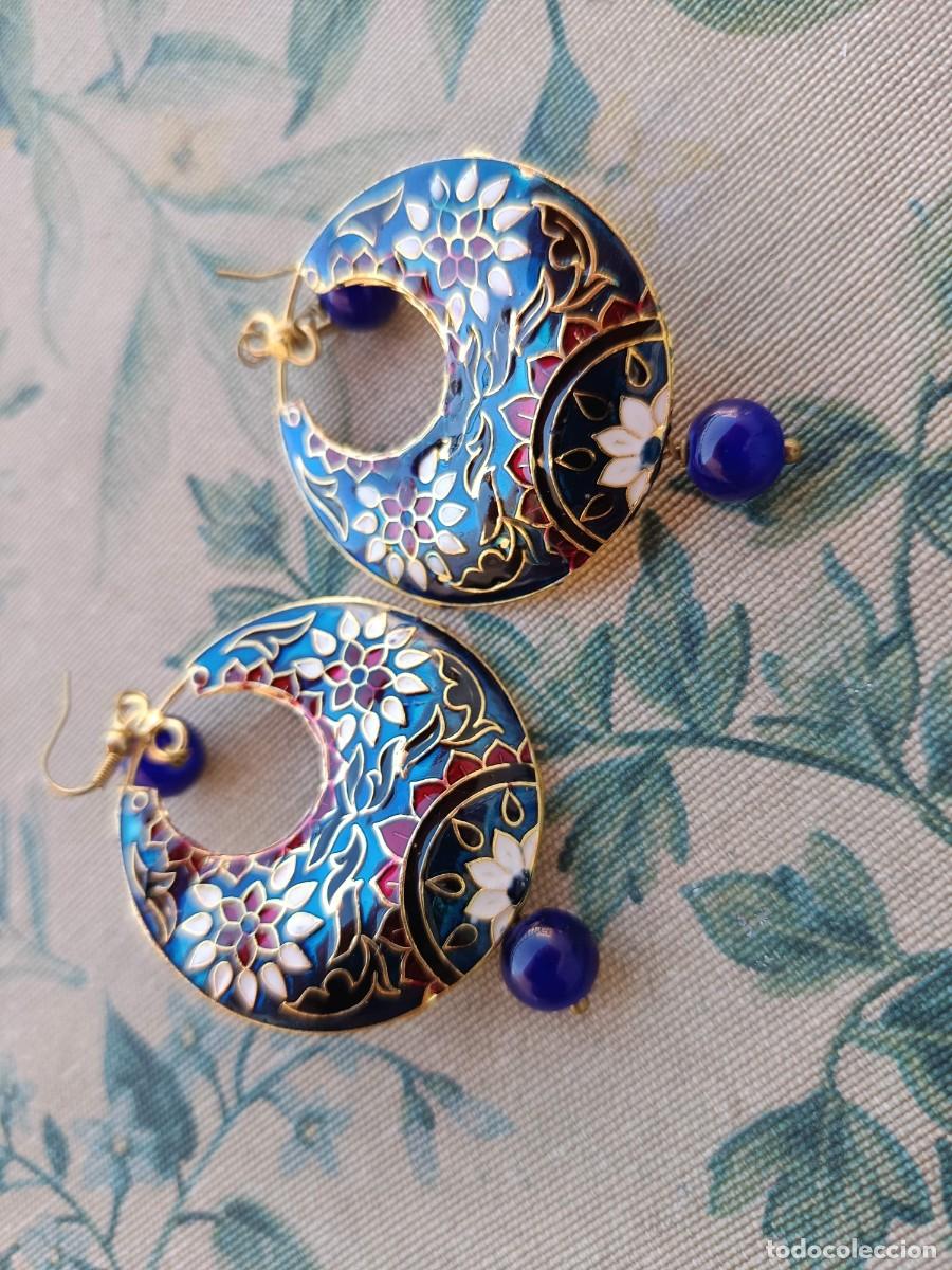 Joyeria: Pendientes con aros de estilo chandbali