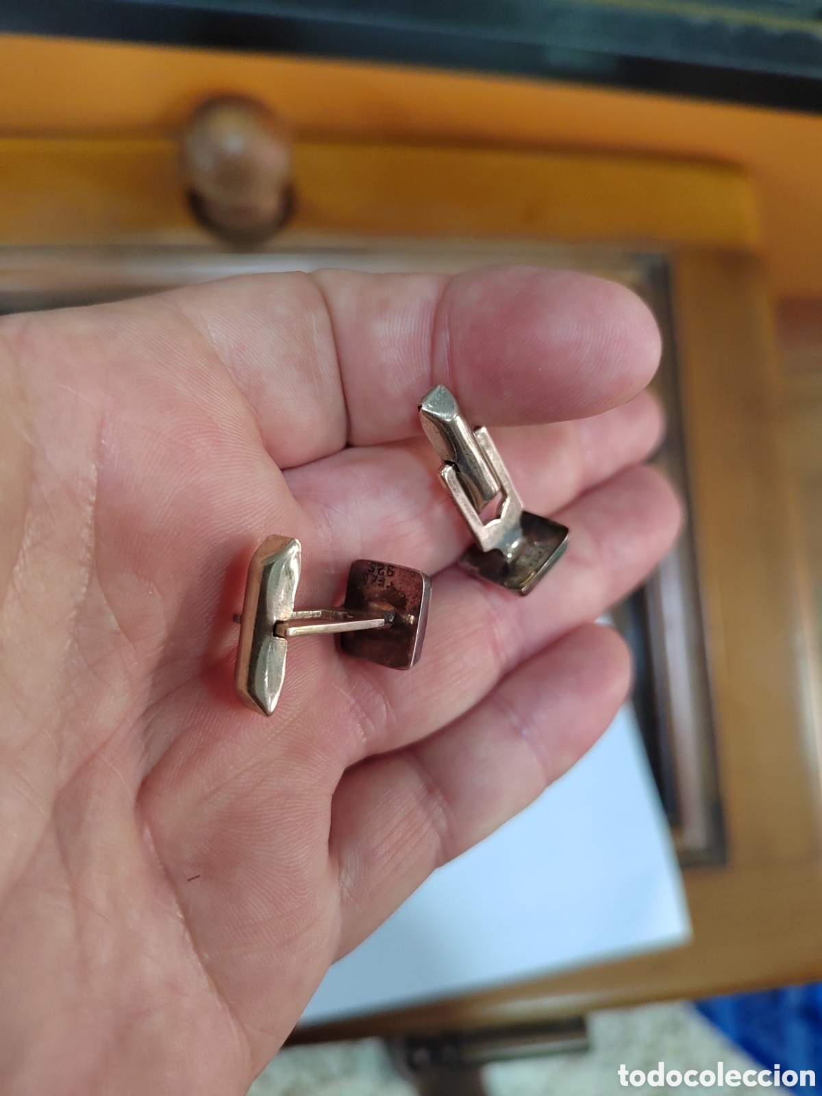 Joyeria: Gemelos antiguos plata 925 - Foto 4