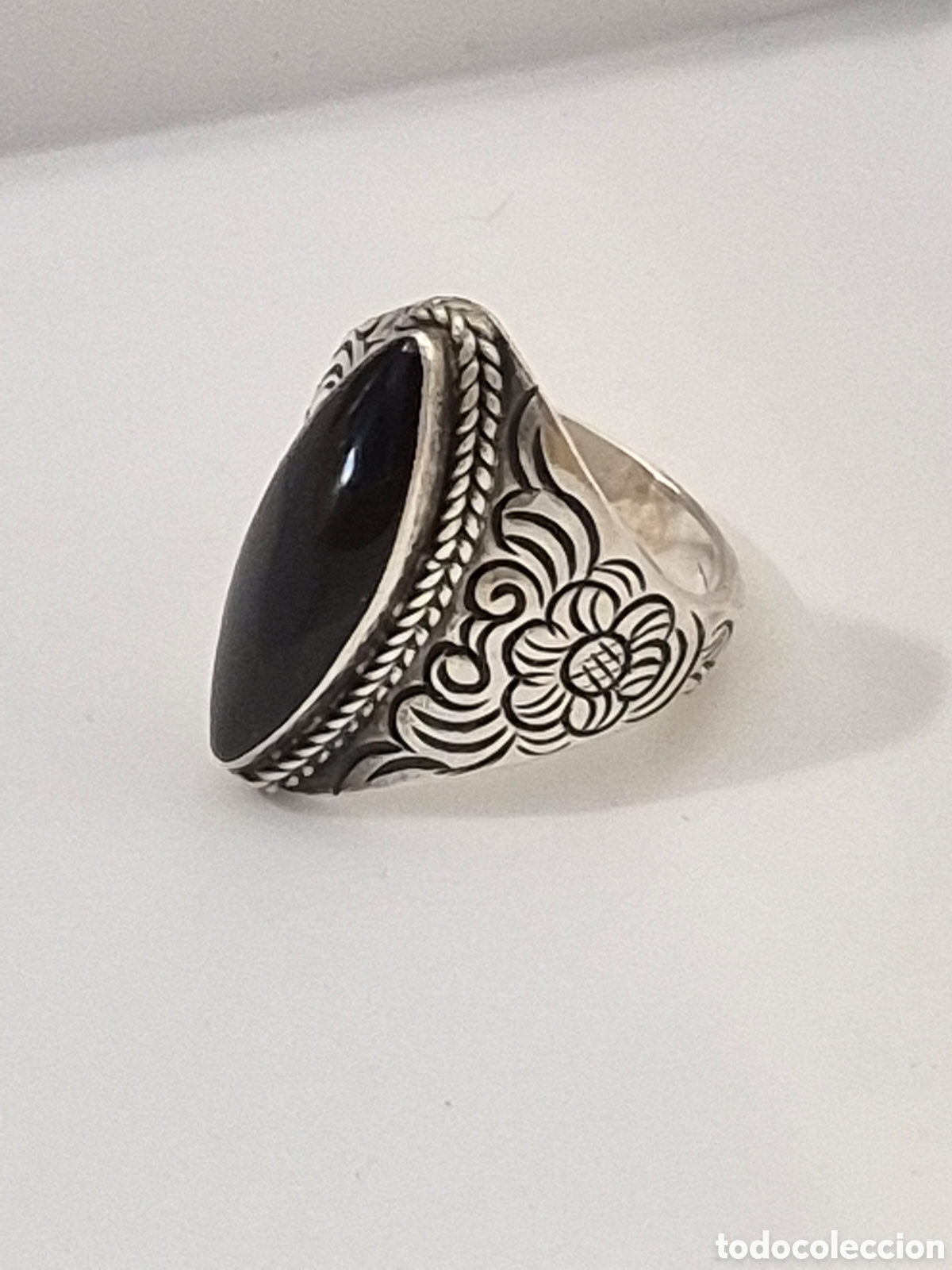 Joyeria: PRECIOSO ANILLO DE PLATA DE LEY Y ONIX. REF S3 C JOY ACTUAL ANILLOS 170726