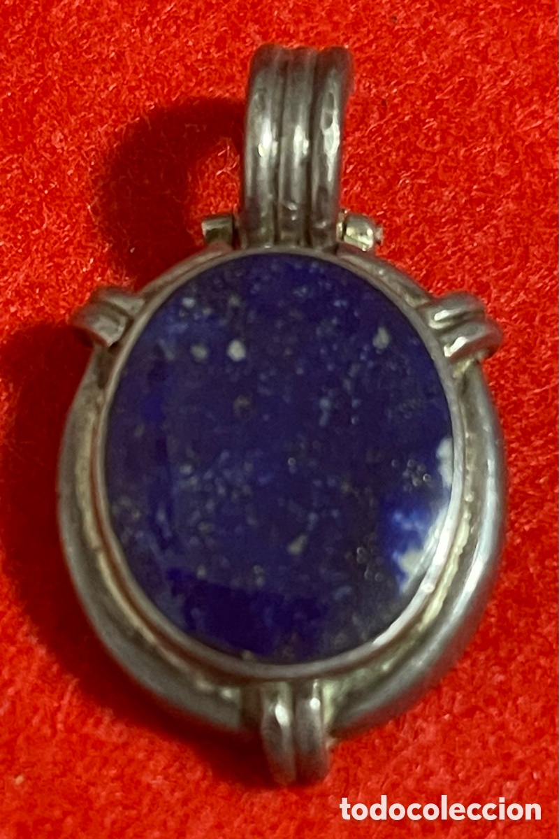 Joyeria: Precioso colgante en plata de ley y lapisl&aacute;zuli.