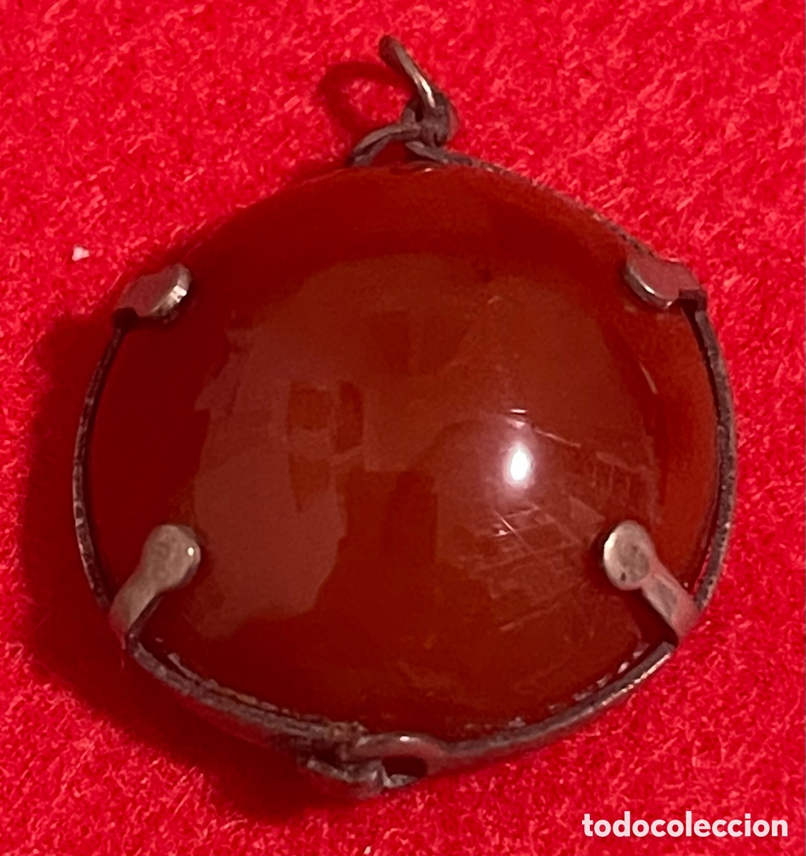 Joyeria: Simp&aacute;tico colgante en plata de ley y piedra mineral, de Dise&ntilde;o, a&ntilde;os, 60-70
