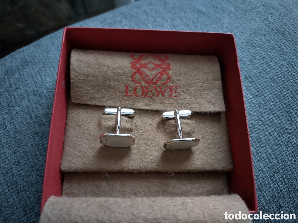 Joyeria: Gemelos Loewe plata 925 Banesto Mario Conde 1989