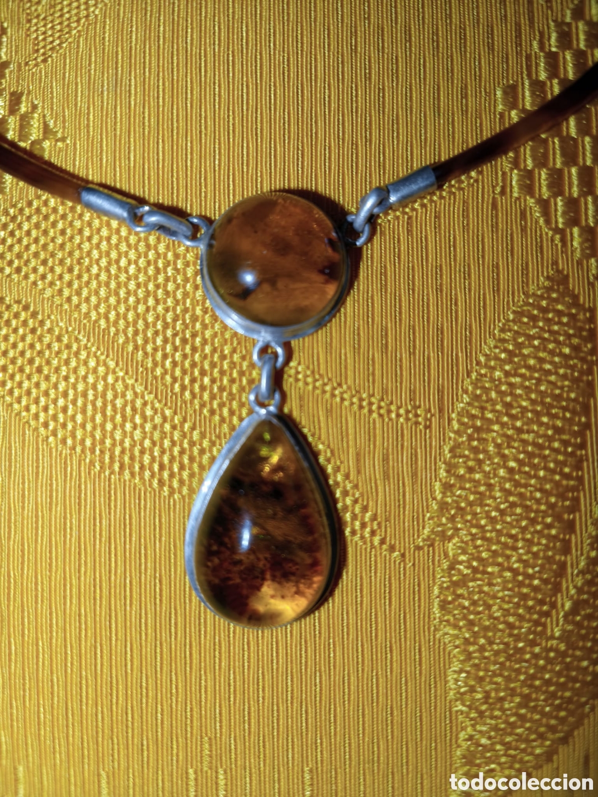 Joyeria: GARGANTILLA DE AMBAR Y PLATA - Foto 4