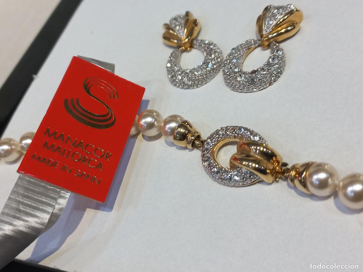 Joyeria: COLLAR PERLAS con CENTRO BROCHE ARO Y PENDIENTES chapado &uml;EDUAR&uml; - Foto 5