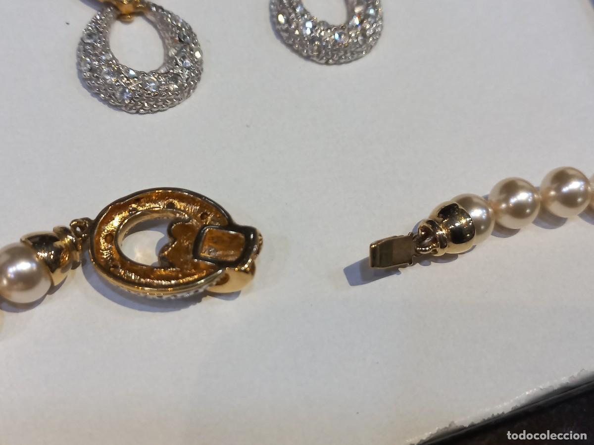 Joyeria: COLLAR PERLAS con CENTRO BROCHE ARO Y PENDIENTES chapado &uml;EDUAR&uml; - Foto 7