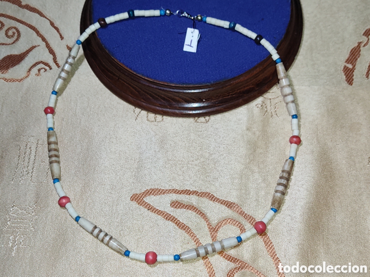 Joyeria: Collar de hueso a&ntilde;os 70. *T* - Foto 2