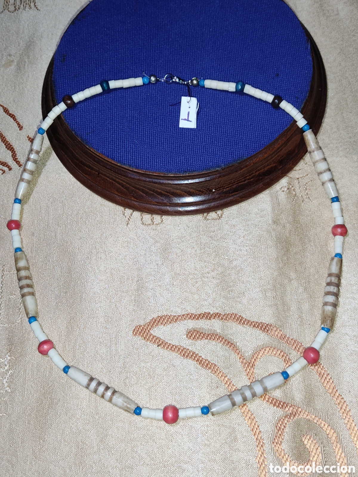 Joyeria: Collar de hueso a&ntilde;os 70. *T* - Foto 3