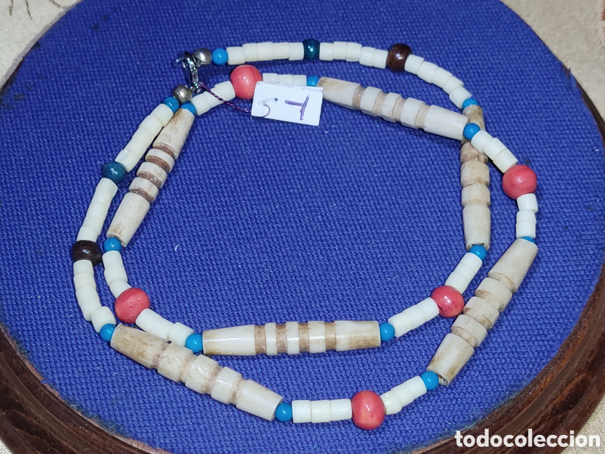 Joyeria: Collar de hueso a&ntilde;os 70. *T* - Foto 4