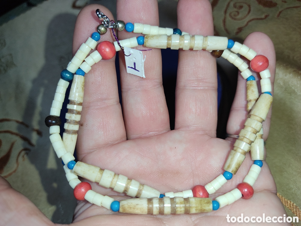 Joyeria: Collar de hueso a&ntilde;os 70. *T* - Foto 5
