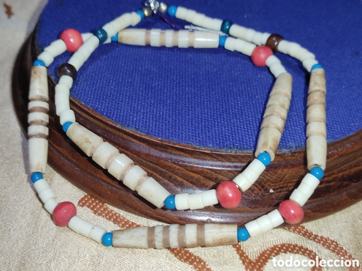 Joyeria: Collar de hueso a&ntilde;os 70. *T* - Foto 7