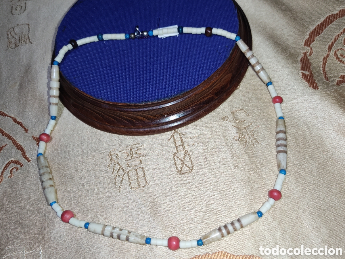 Joyeria: Collar de hueso a&ntilde;os 70. *T* - Foto 8