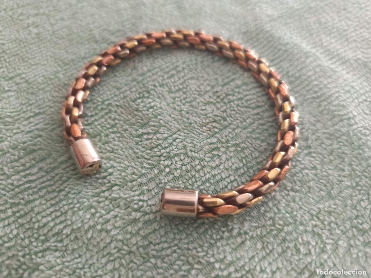 Joyeria: Pulsera artesanal y medicinal de metales mixtos