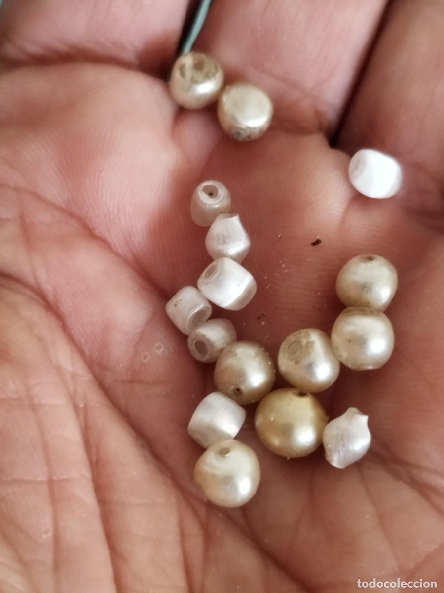 Joyeria: Lote de 16 cuentas tipo perlas a identificar. - Foto 2
