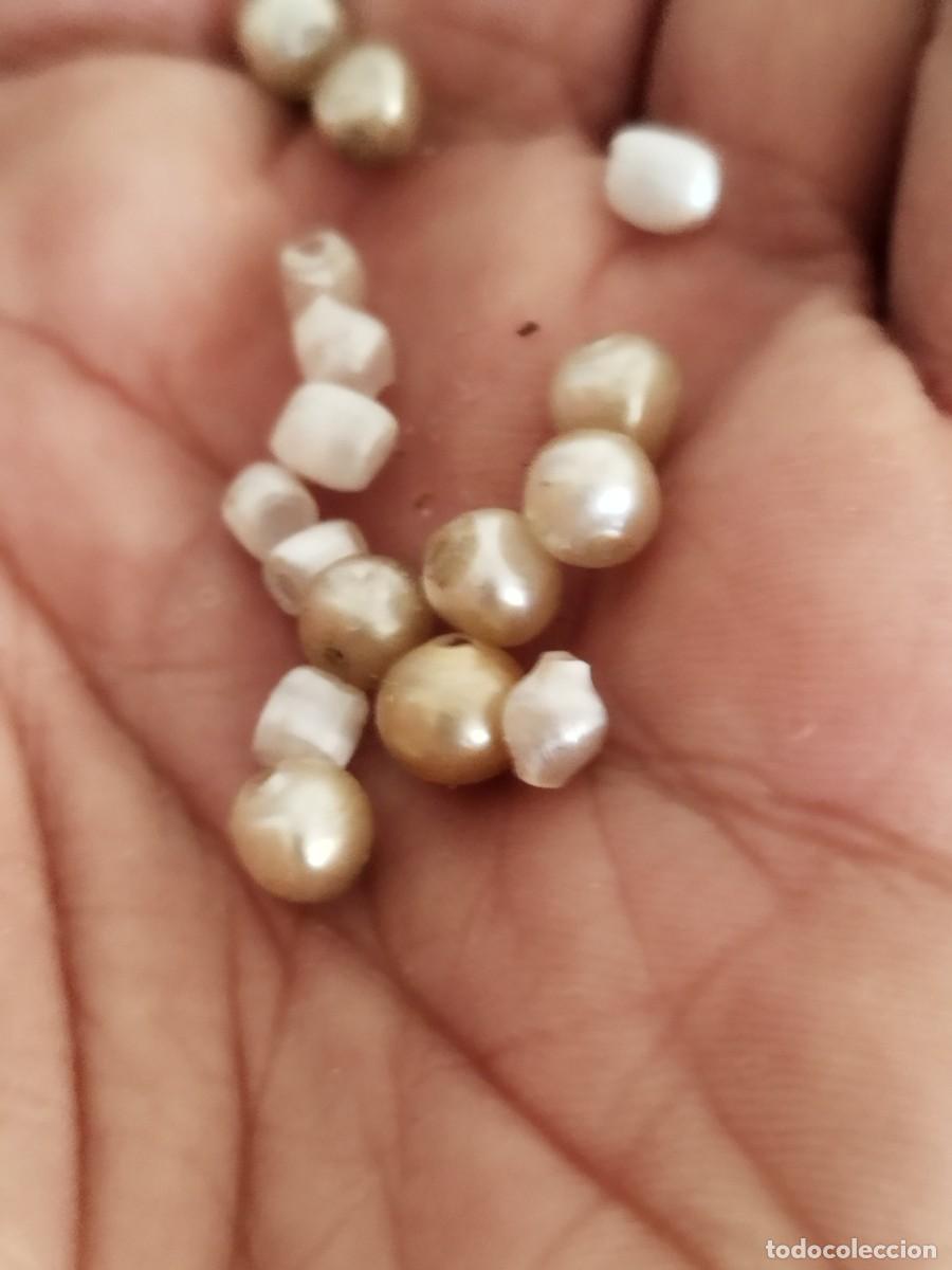 Joyeria: Lote de 16 cuentas tipo perlas a identificar. - Foto 3
