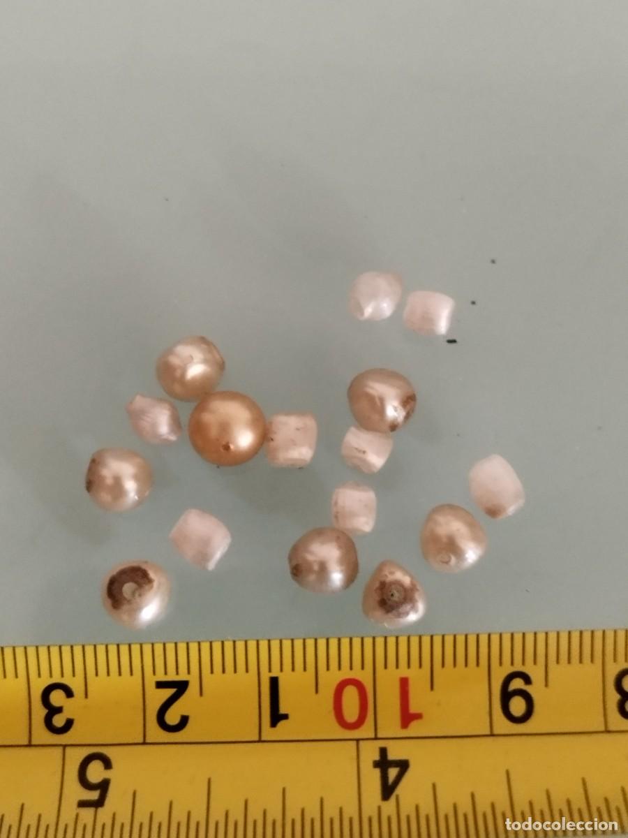 Joyeria: Lote de 16 cuentas tipo perlas a identificar. - Foto 5