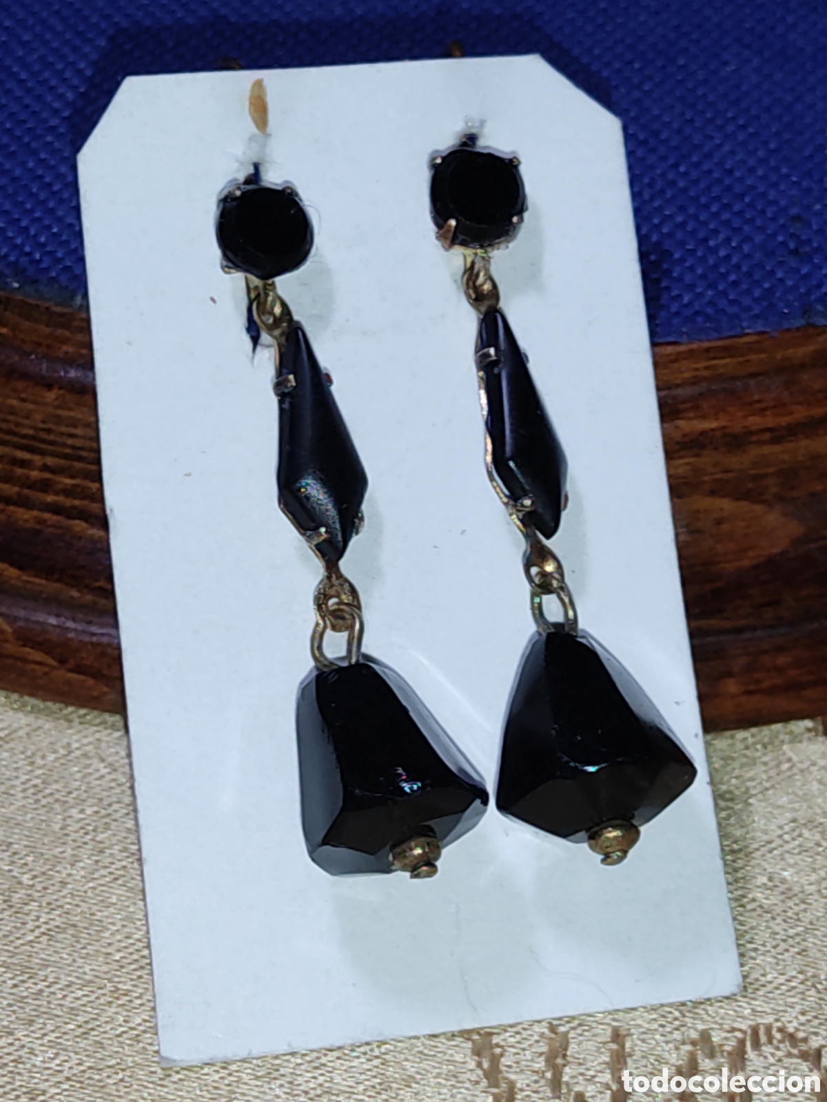 Joyeria: Pendientes negros de luto Art Deco. - Foto 3
