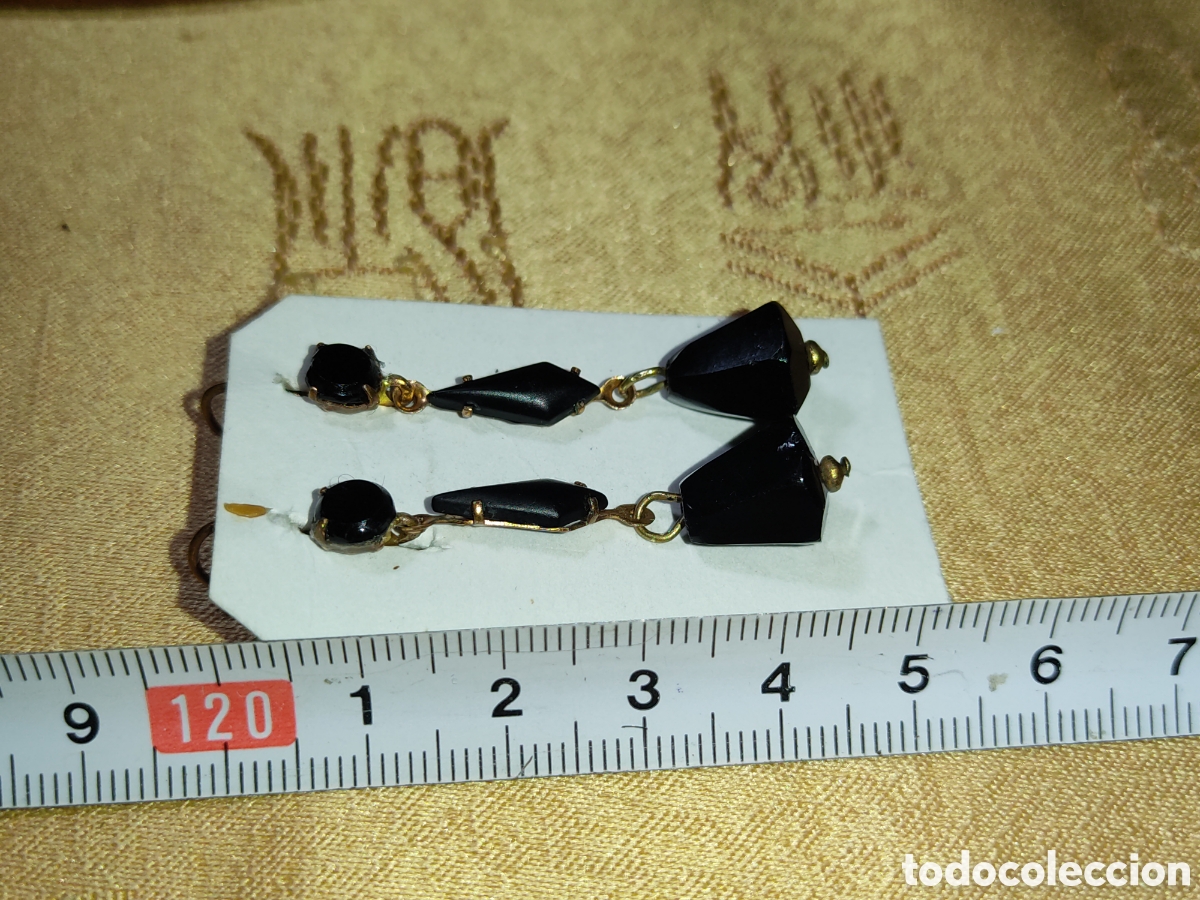 Joyeria: Pendientes negros de luto Art Deco. - Foto 4