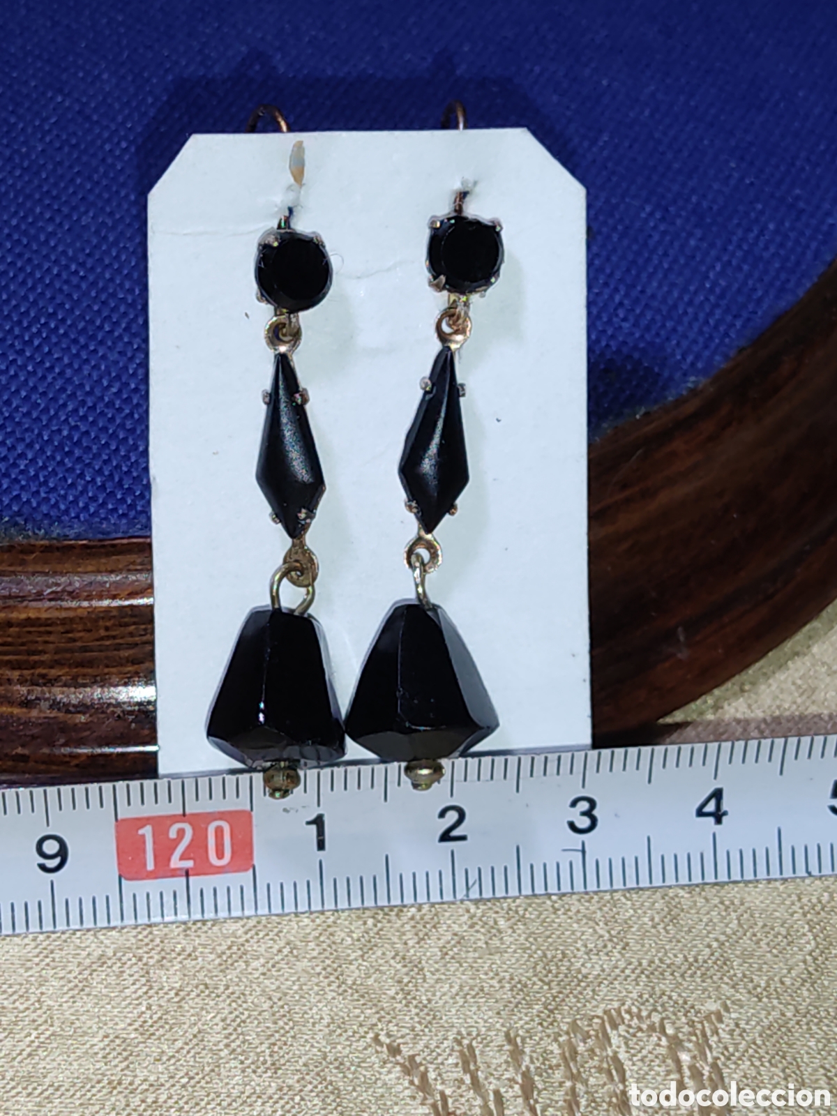 Joyeria: Pendientes negros de luto Art Deco. - Foto 5
