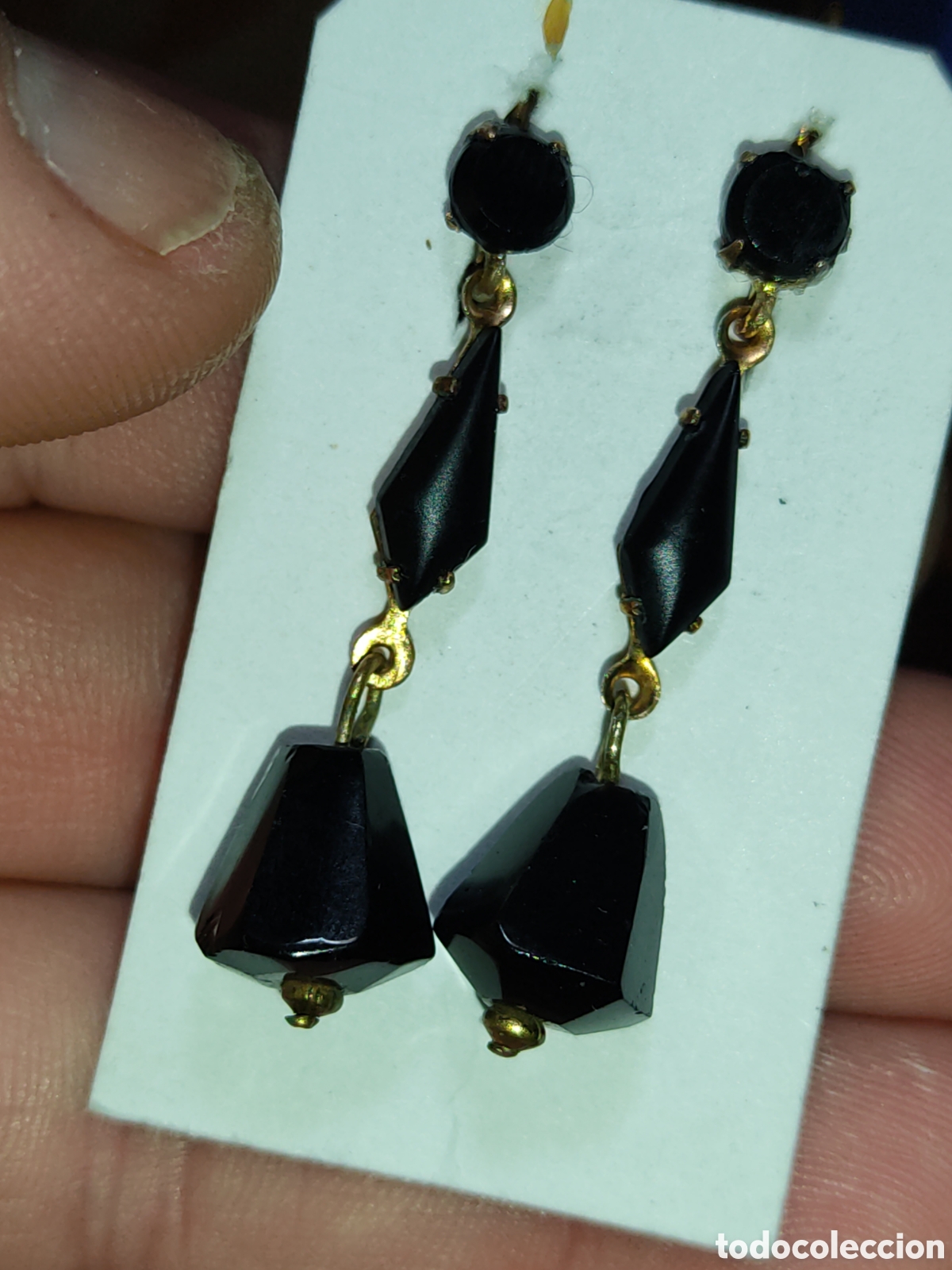 Joyeria: Pendientes negros de luto Art Deco. - Foto 6