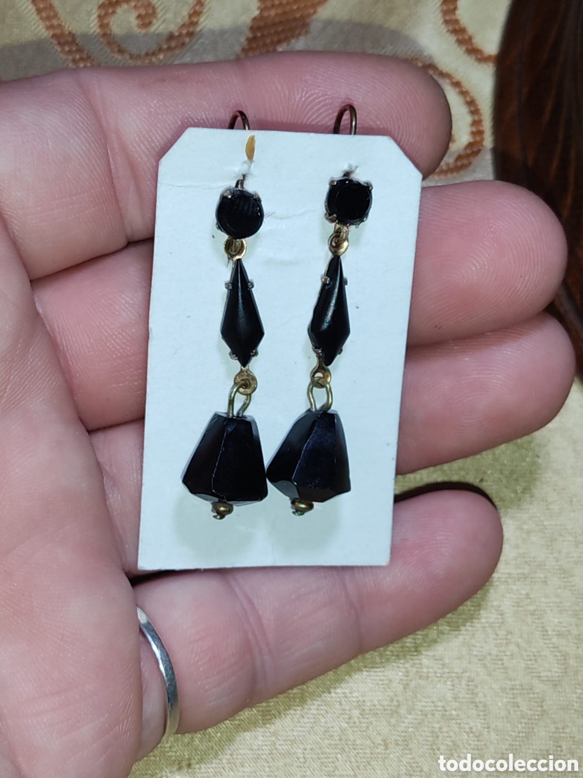 Joyeria: Pendientes negros de luto Art Deco. - Foto 8