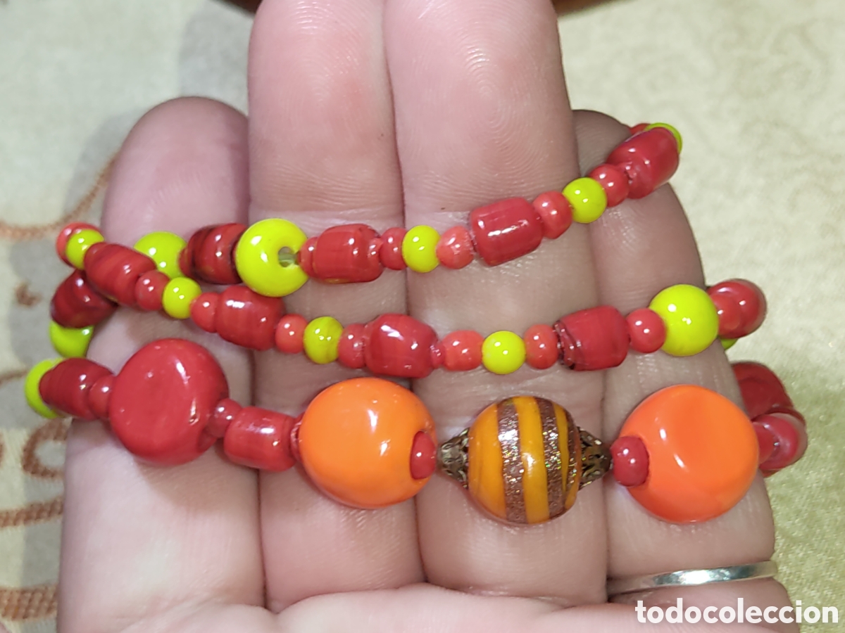 Joyeria: Collar de cristal de Murano.Vintage. - Foto 7