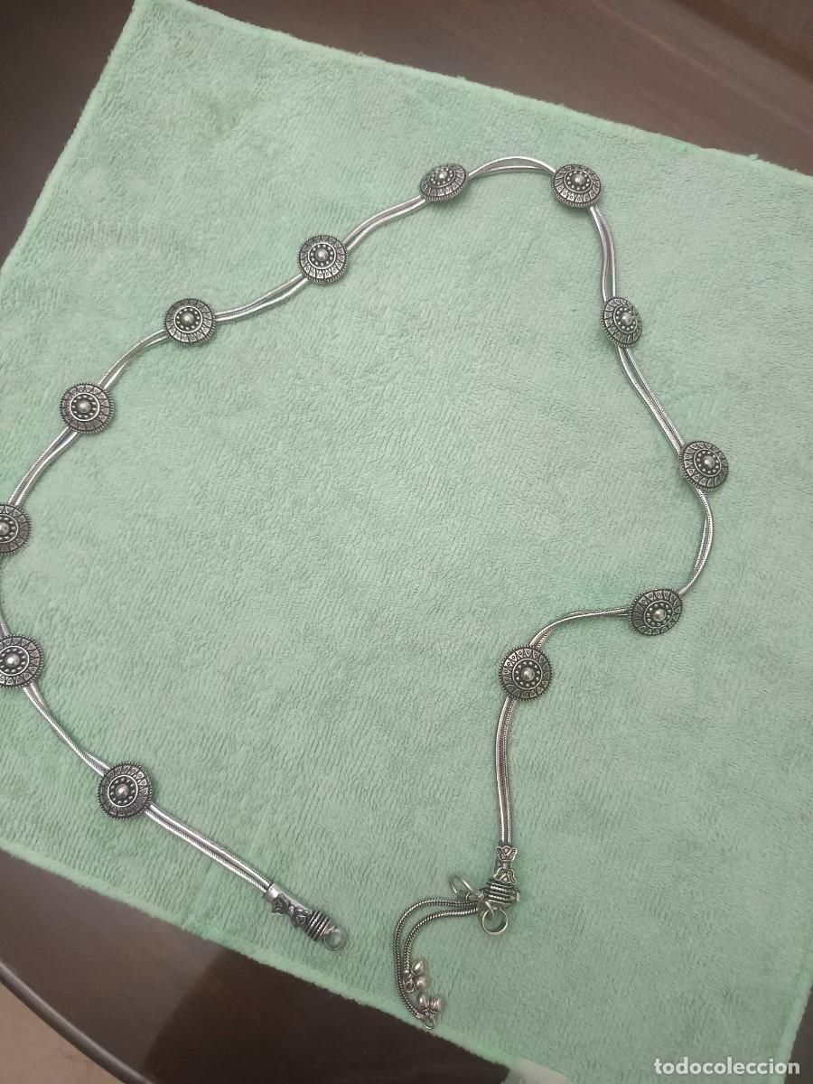 Joyeria: Cintur&oacute;n de cadena estilo bohemio en tono plateado - Foto 2