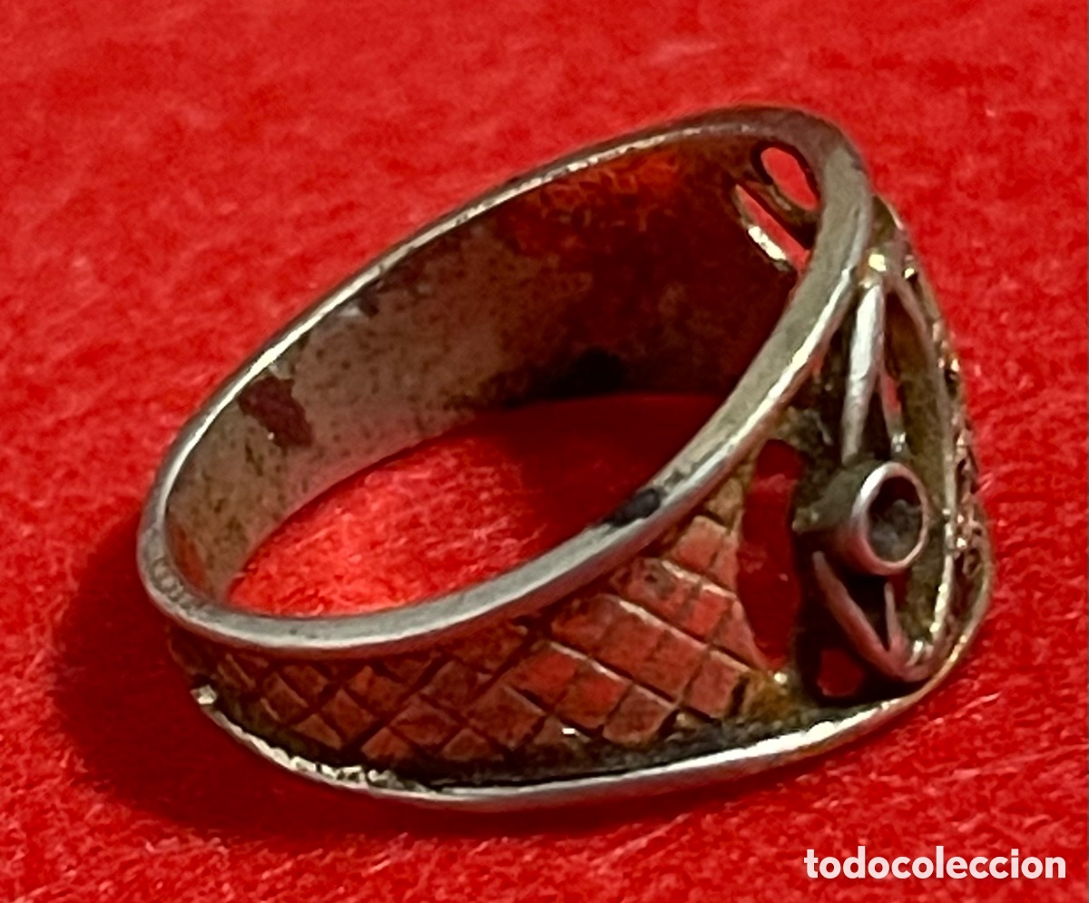 Joyeria: Antiguo Anillo en plata de ley contrastada - Foto 3