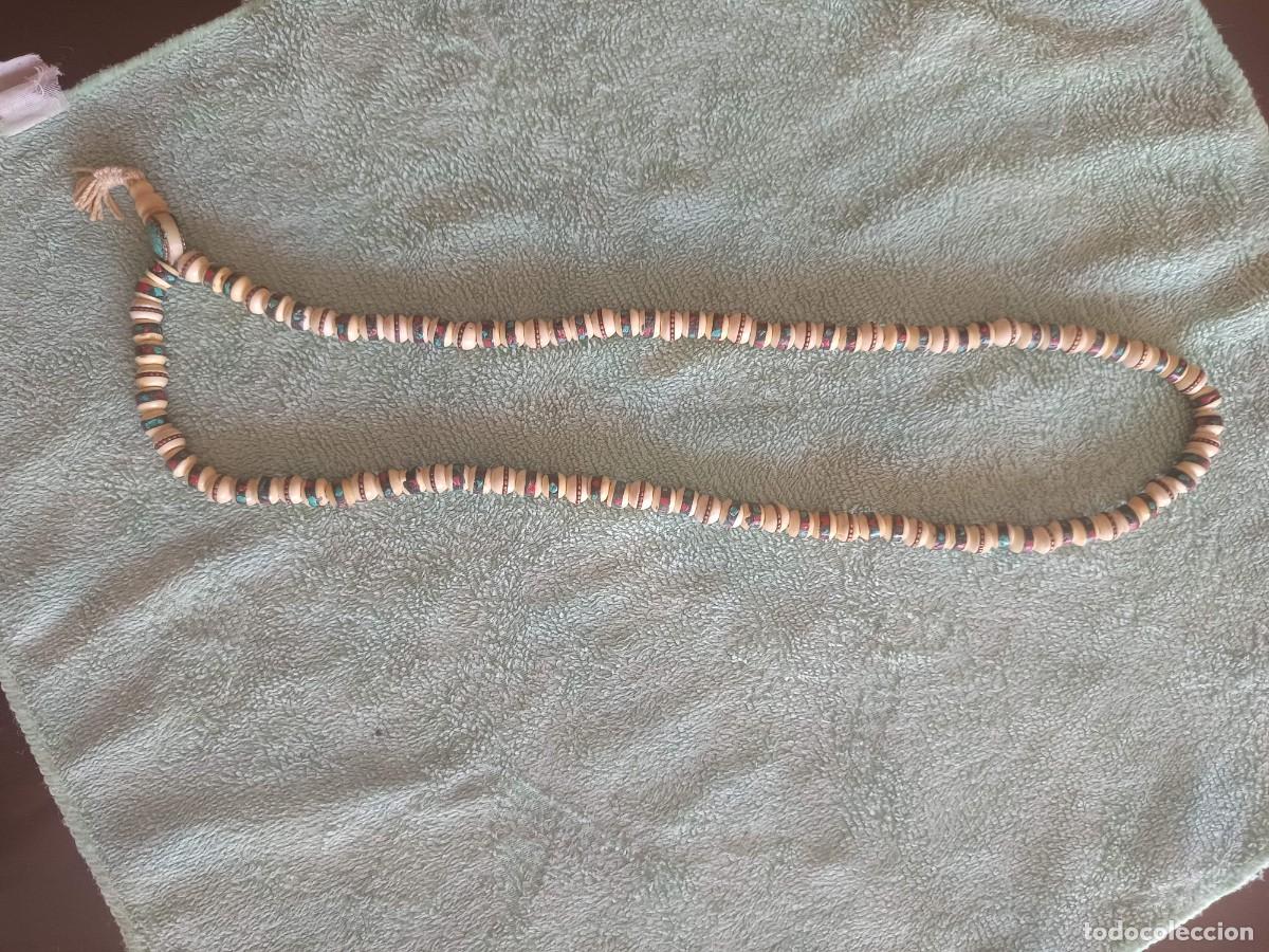 Joyeria: collar de cuentas de disco de concha y piedra natural