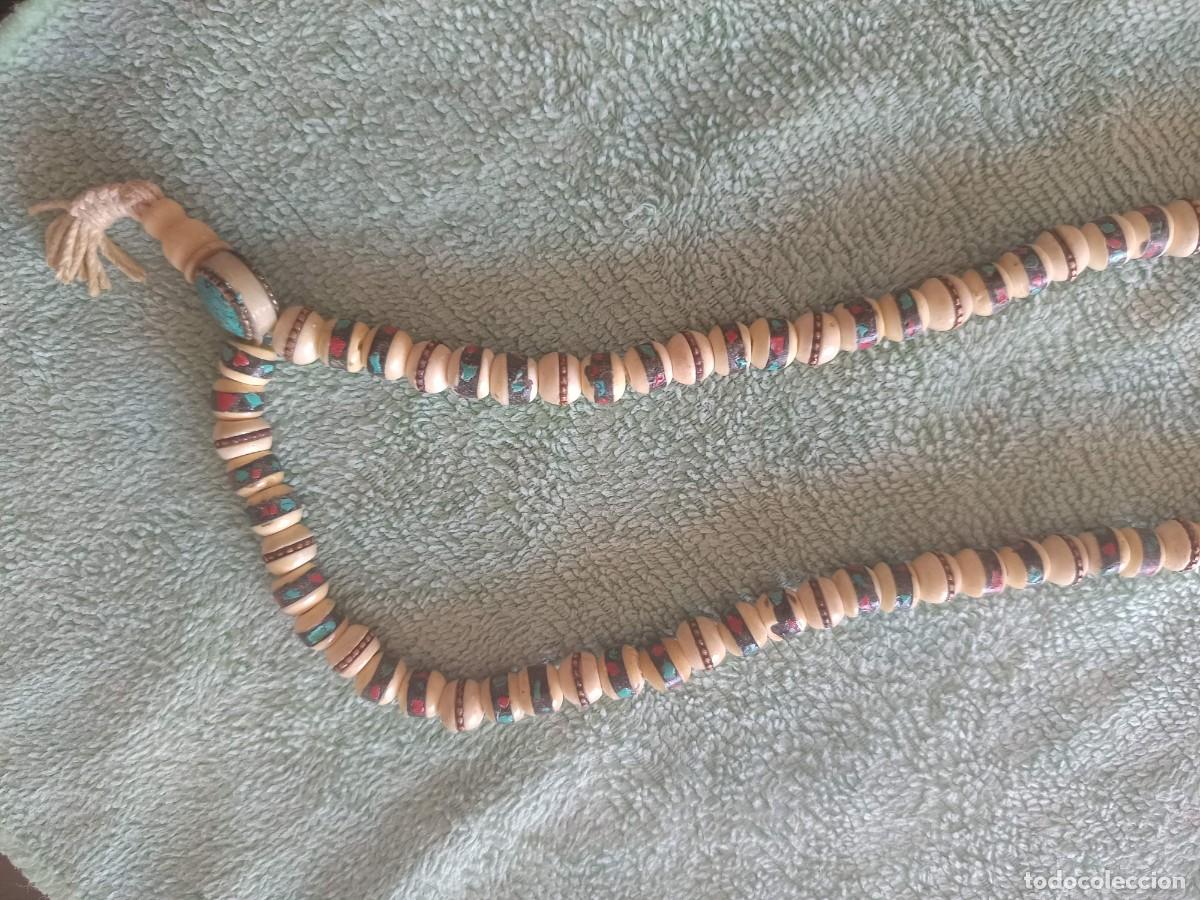 Joyeria: collar de cuentas de disco de concha y piedra natural - Foto 3