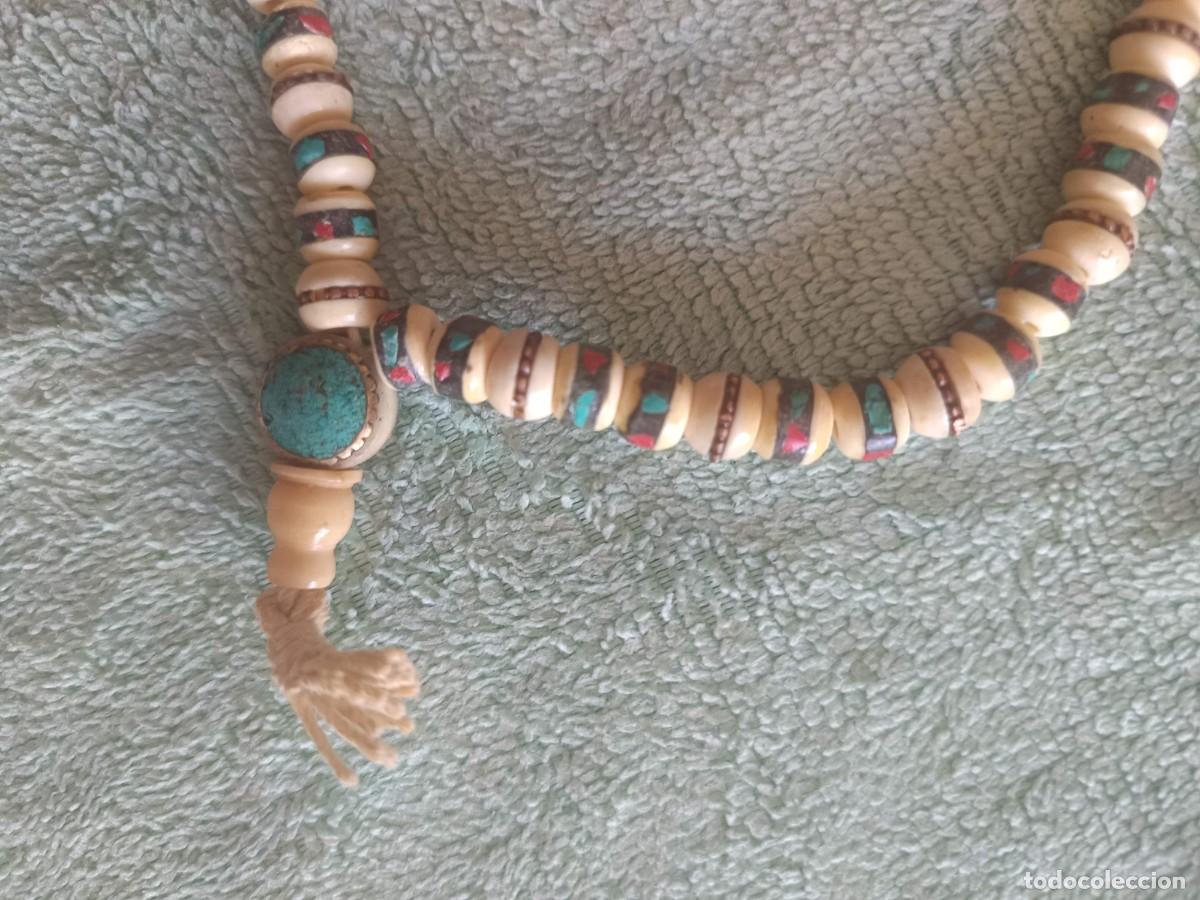 Joyeria: collar de cuentas de disco de concha y piedra natural - Foto 4