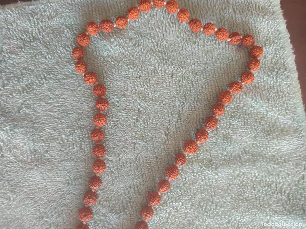 Joyeria: Rudraksha Mala, un rosario o collar de oraci&oacute;n tradicional hecho con semillas sagradas de rudraksha