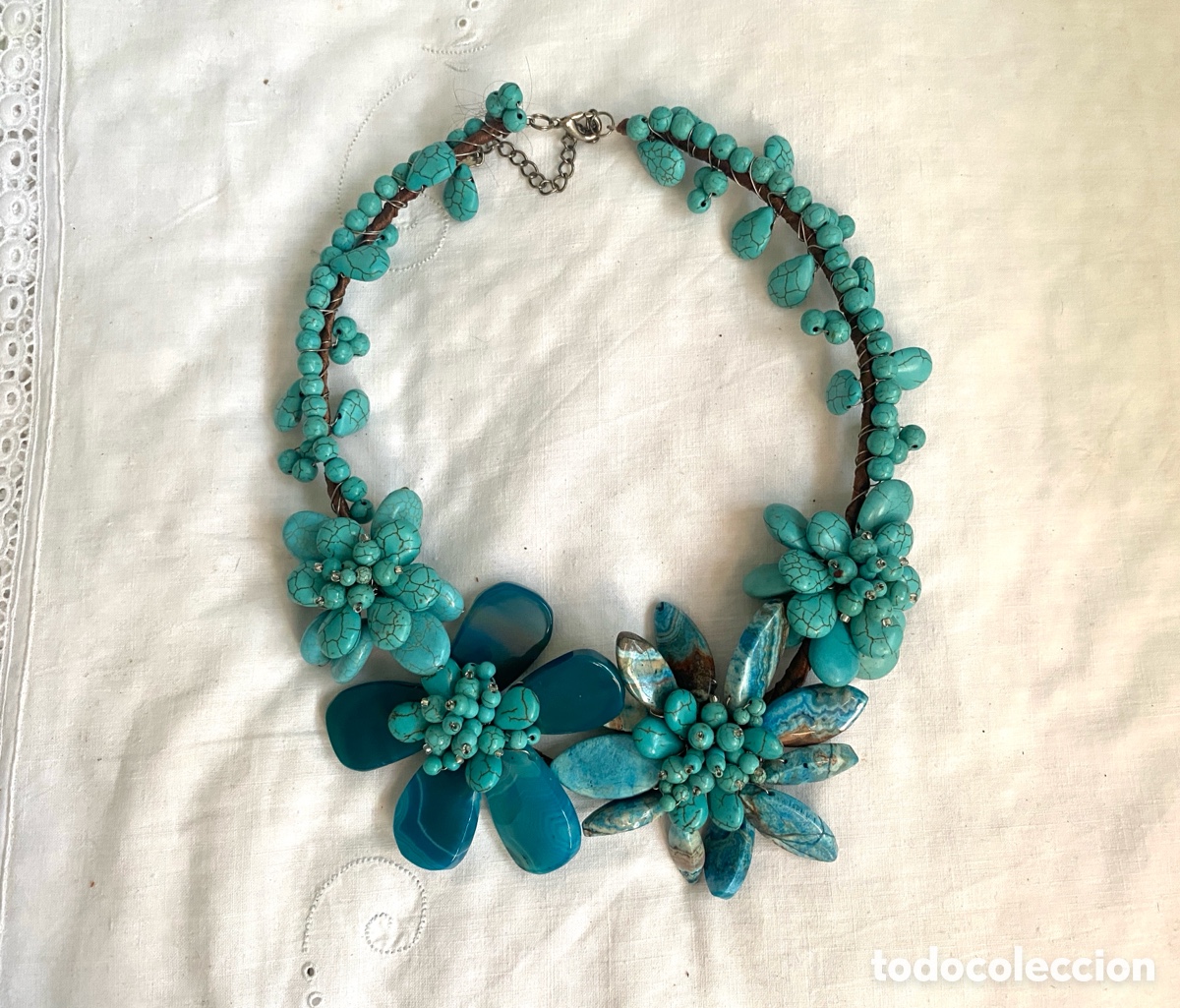 Joyeria: Collar piedras naturales turquesa - Foto 2